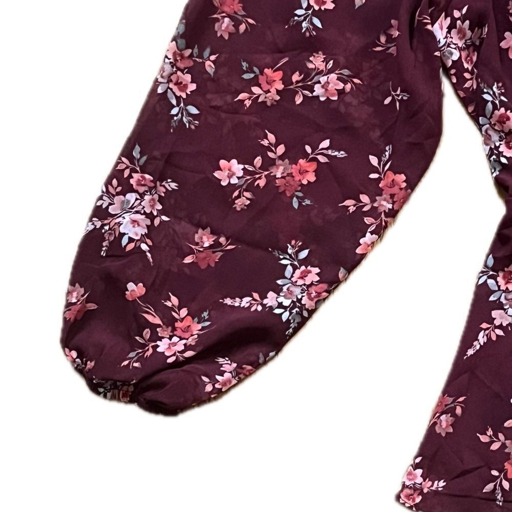 NWOT City Chic Floral Peplum Blouse Size 18 - Picture 5 of 13